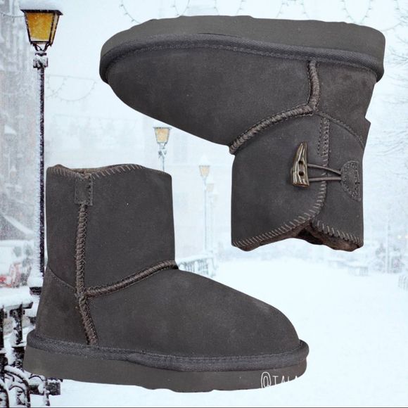 NWOT Aussie Merino Kids Suede Boots w/Wool Lining - Kids Sizing - Picture 3 of 3